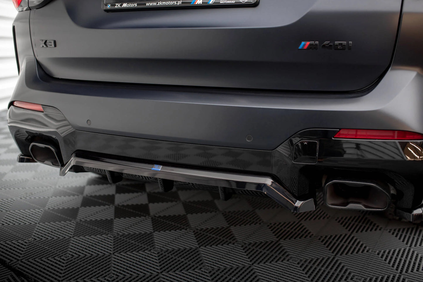 🔥ART.9110 SPLITTER POSTERIORE(CON BARRE VERTICALI) BMW X3 M-PACK G01 FACELIFT🔥