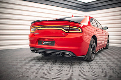 🔥ART.9432 SPLITTER POSTERIORE (CON BARRE VERTIVALI) PER DODGE CHARGER RT Mk7 🔥
