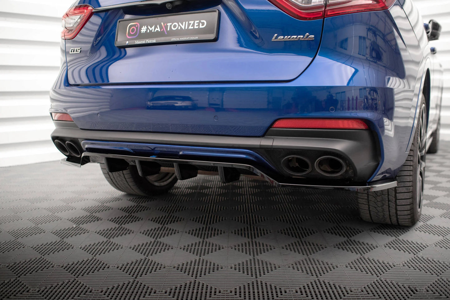 🔥ART.9243 SPLITTER POSTERIORE (CON BARRE VERTICALI) MASERATI LEVANTE GTS Mk1🔥