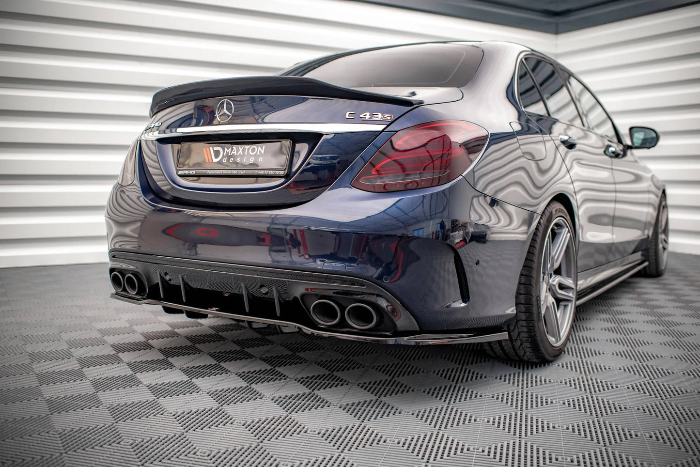 🔥ART.9252 SPLITTER POSTERIORE PER MERCEDES-AMG C 43 BERLINA W205 FACELIFT🔥