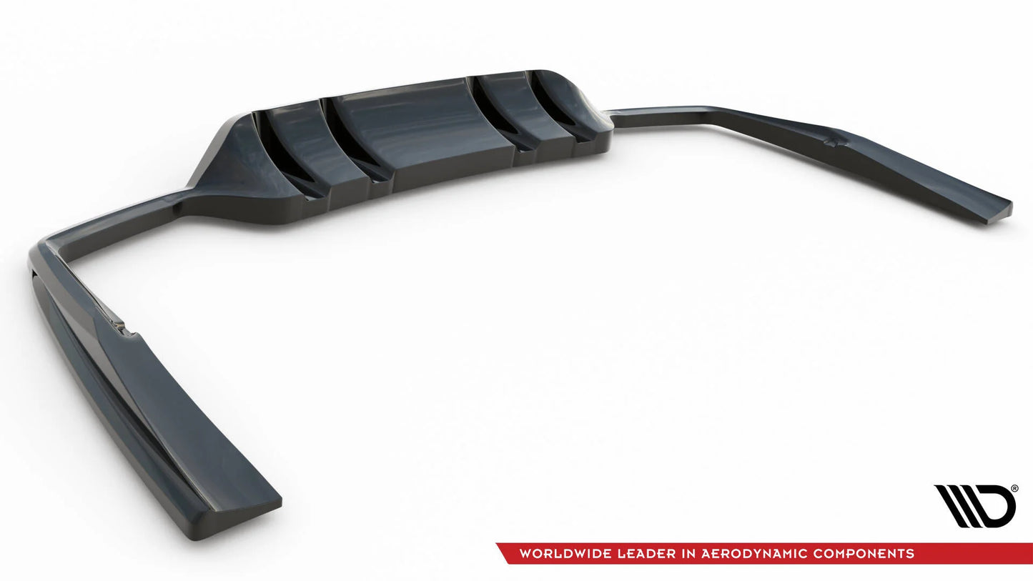 Splitter posteriore (con barre verticali) Mercedes-AMG C43 Coupé / Cabrio C205 Facelift / A205 Facelift