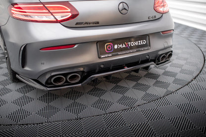 Splitter posteriore (con barre verticali) Mercedes-AMG C43 Coupé / Cabrio C205 Facelift / A205 Facelift