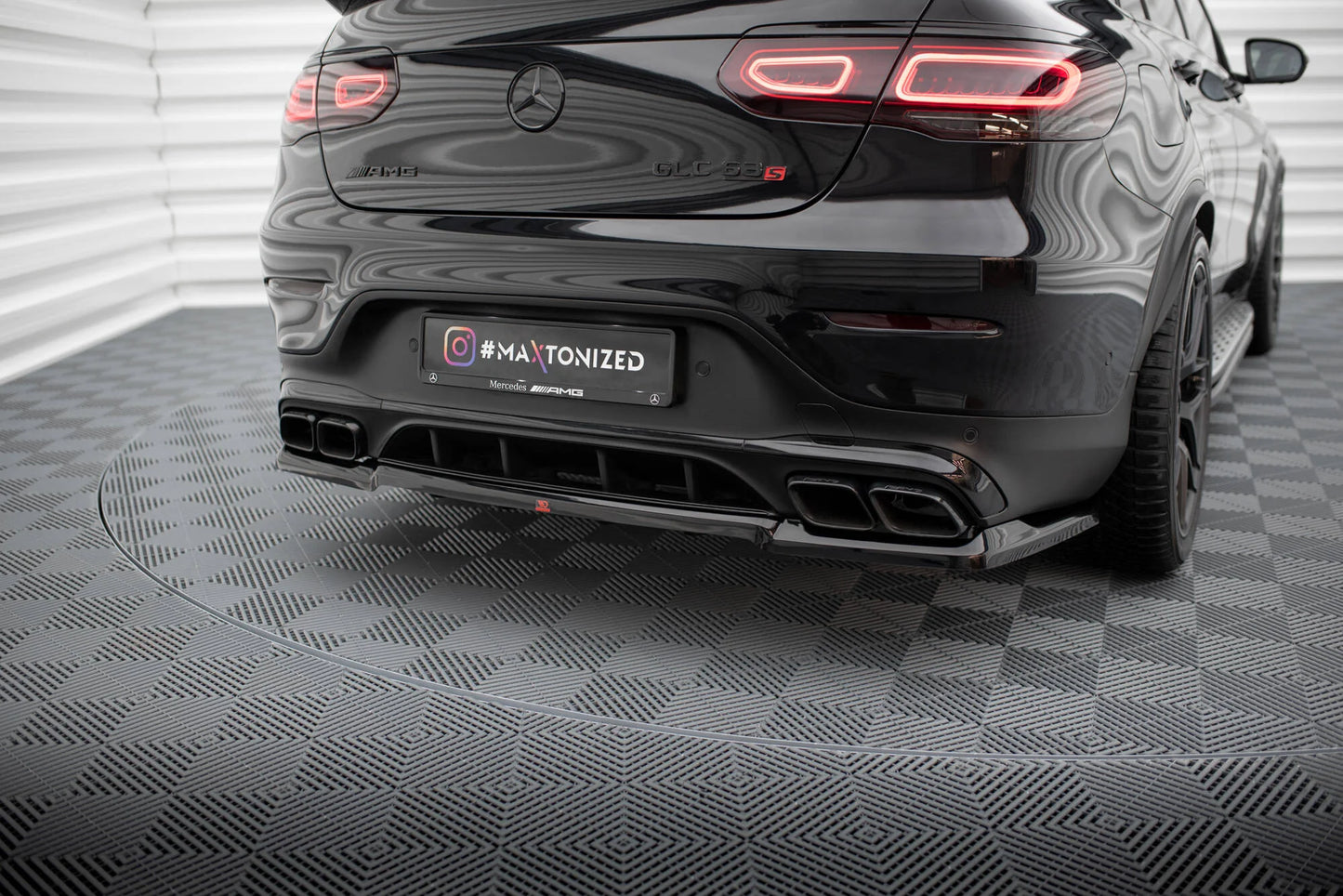 🔥ART.9220 SPLITTER POSTERIORE PER MERCEDES-AMG GLC 63 COUPE C253 FACELIFT🔥