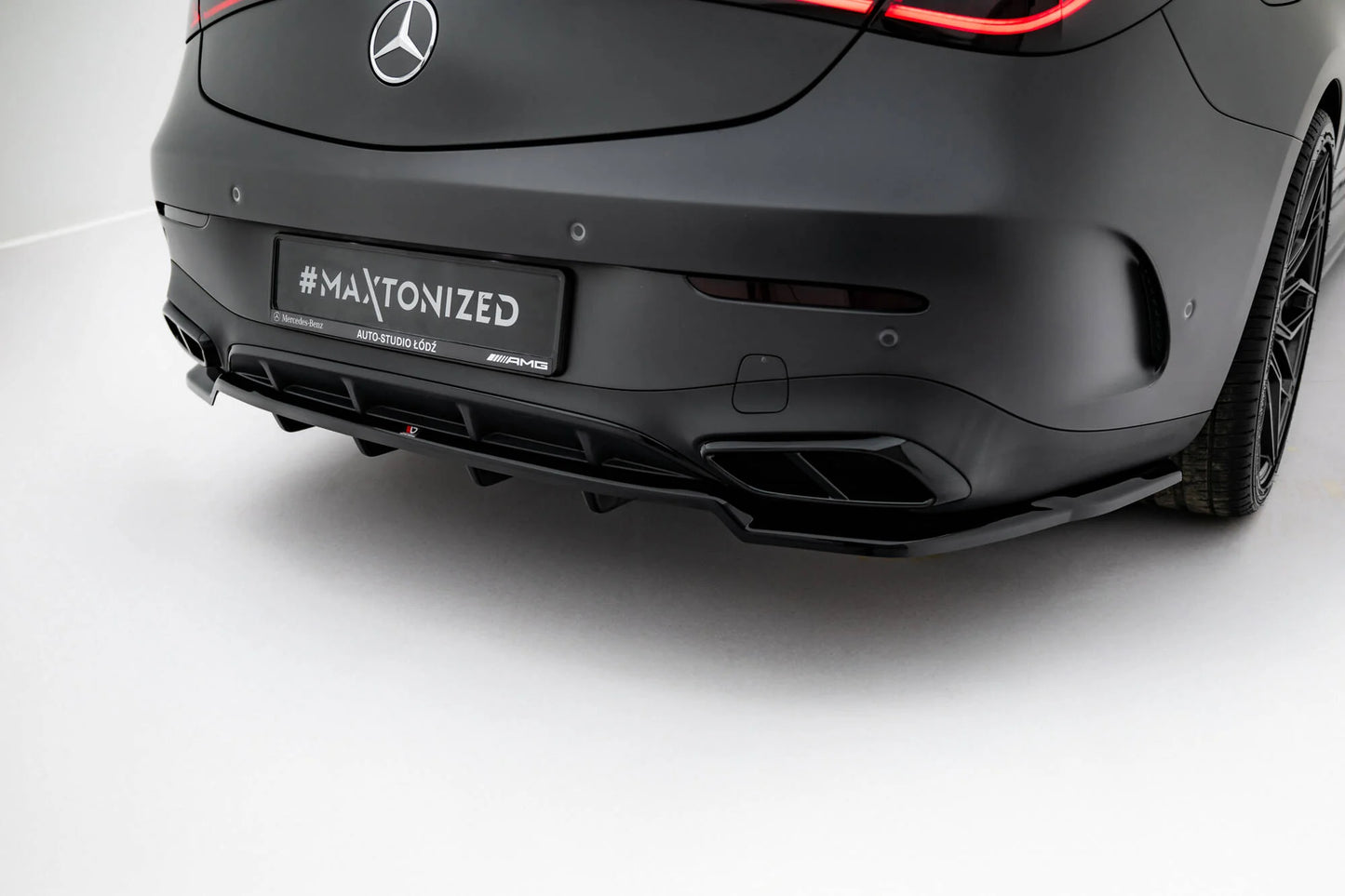 🔥ART.9192 SPLITTER POSTERIORE ADATTO PER  MERCEDES-BENZ CLE AMG-LINE C236🔥