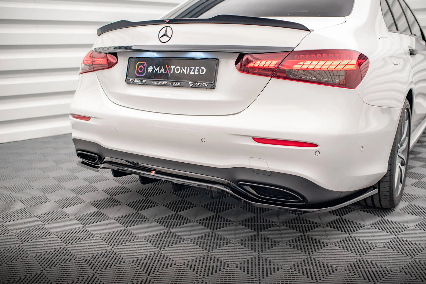 🔥ART.9415 SPLITTER POSTERIORE MERCEDES-BENZ E AMG-LINE BERLINA W213 FACELIFT🔥