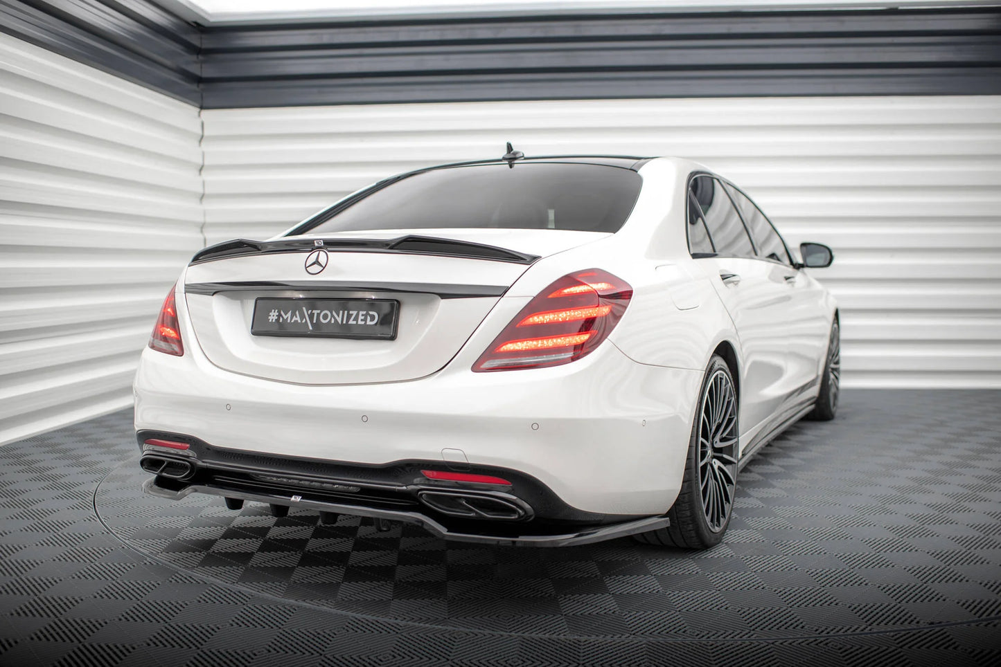🔥ART.9210 SPLITTER POSTERIORE PER MERCEDES-BENZ S AMG-LINE W222 FACELIFT🔥
