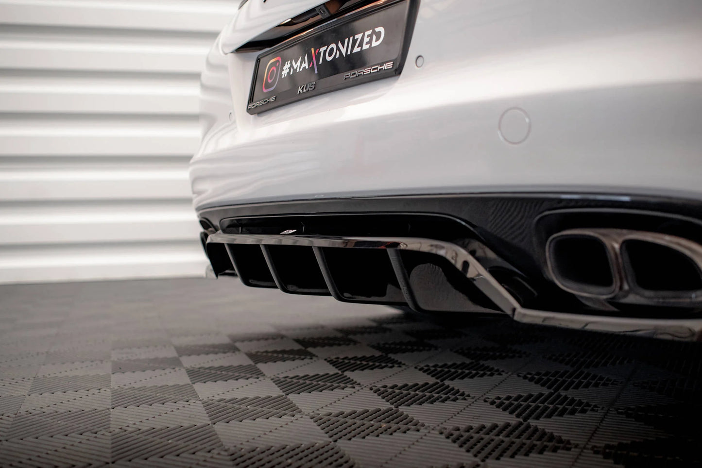 🔥ART.9374 SPLITTER POSTERIORE CON BARRE VERTICALI PORSCHE PANAMERA TURBO 970🔥