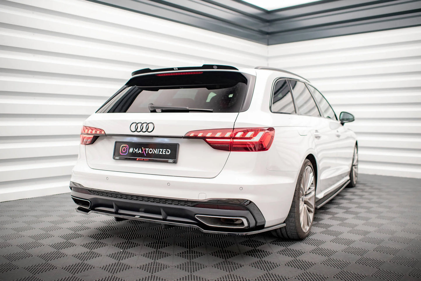 🔥ART.9259 SPLITTER POSTERIORE V.1 ADATTO PER AUDI A4 S-LINE B9 FACELIFT🔥