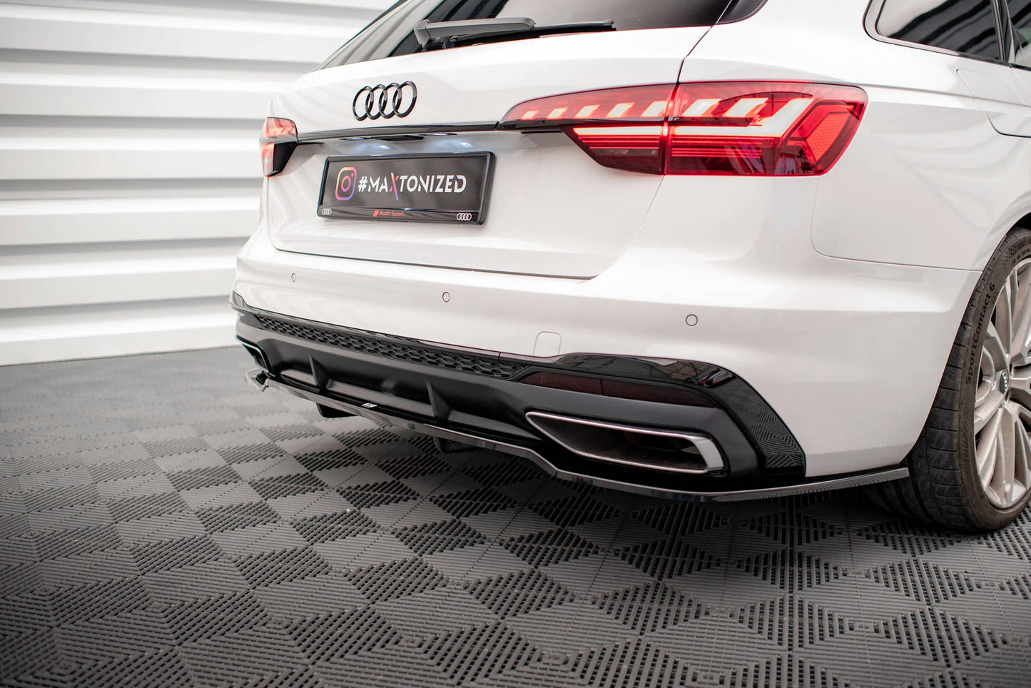 🔥ART.9259 SPLITTER POSTERIORE V.1 ADATTO PER AUDI A4 S-LINE B9 FACELIFT🔥