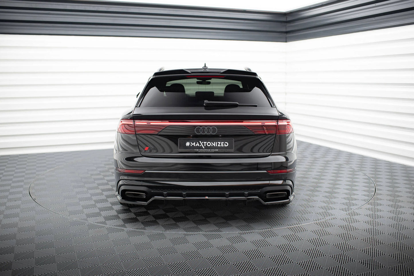 🔥ART.9232 SPLITTER POSTERIORE V.1 ADATTO PER AUDI SQ8/ Q8 S-LINE Mk1 FACELIFT🔥