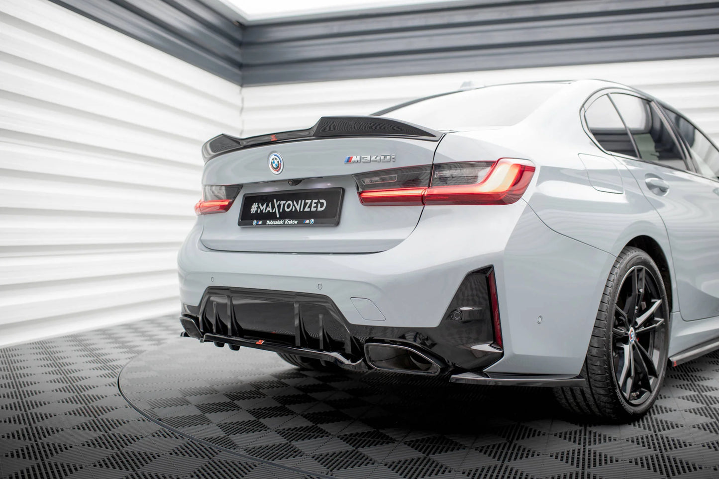 🔥ART.9115 SPLITTER POSTERIORE V.1 ADATTO PER BMW M340i G20 / G21 FACELIFT🔥