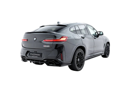 🔥ART.9309 SPLITTER POSTERIORE V.2 ADATTO PER BMW X4 M-PACK G02 FACELIFT🔥