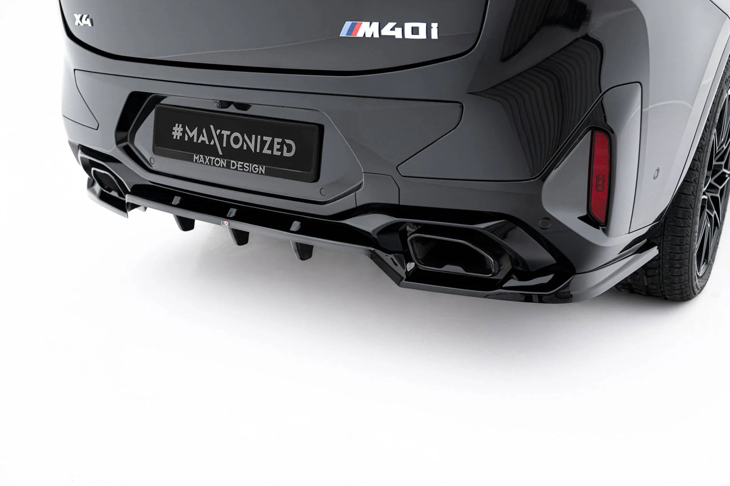 🔥ART.9309 SPLITTER POSTERIORE V.2 ADATTO PER BMW X4 M-PACK G02 FACELIFT🔥