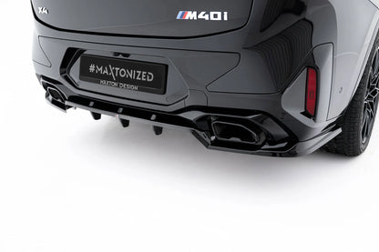 🔥ART.9309 SPLITTER POSTERIORE V.2 ADATTO PER BMW X4 M-PACK G02 FACELIFT🔥