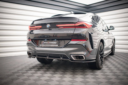 🔥ART.9239 SPLITTER POSTERIORE (CON BARRE VERTICALI) V.3 PER BMW X6 M-PACK G06🔥