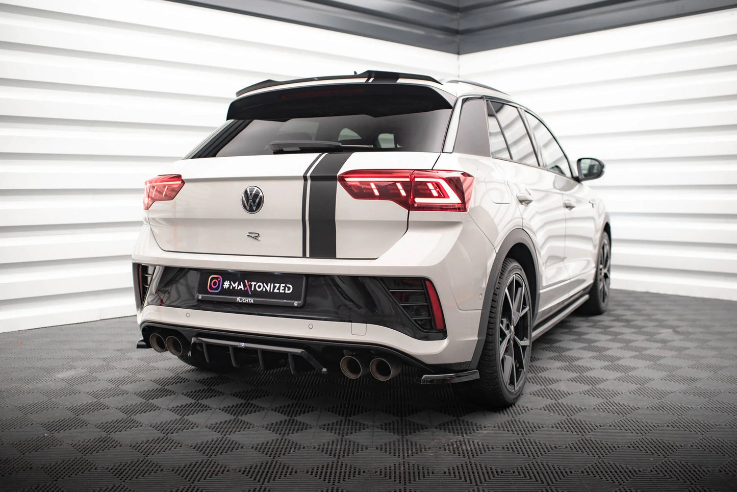 🔥ART.9140 SPLITTER POSTERIORE ADATTO PER VW T-ROC R / R-LINE MK1 FACELIFT🔥