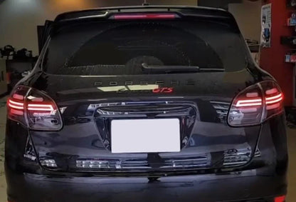 💫ART.4911 Fari Posteriori a Barra LED Fume' SEQ per Porsche Cayenne 2010-2015💫