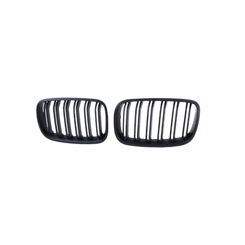 😍GRIGLIA RADIATORE SPORTIVA ADATTA PER BMW X5 X6 E70-E71 DOPPIA BARRA NERA😍