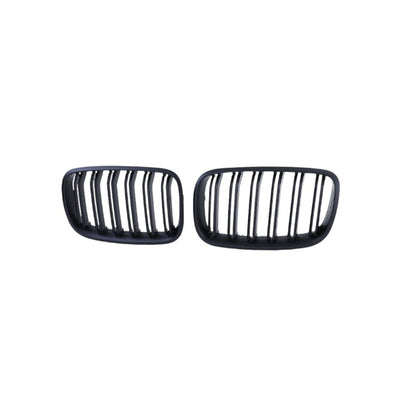 😍GRIGLIA RADIATORE SPORTIVA ADATTA PER BMW X5 X6 E70-E71 DOPPIA BARRA NERA😍