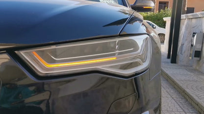 FARI ANTERIORI ADATTI PER AUDI A6 4G 2011-2014 XENON LOOK LIFT FULL LED