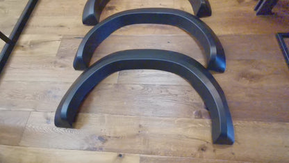 FENDER EXTENSIONS SUITABLE FOR TOYOTA HILUX 8 2015-2019 MATT BLACK LOOK