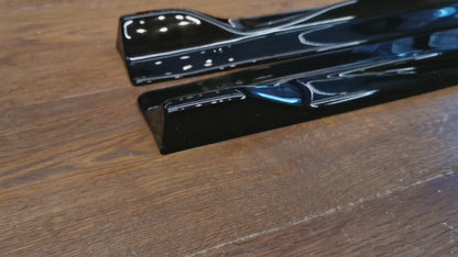 SOTTO MINIGONNE ADATTE PER MERCEDES CLASSE A W177 V177 LOOK NERO LUCIDO