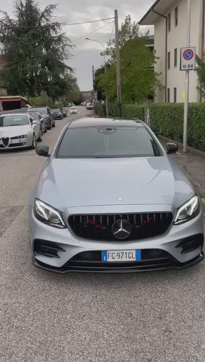 SPLITTER SUITABLE FOR MERCEDES E-CLASS W213 AMG E63 2016-2020 GLOSSY BLACK LOOK