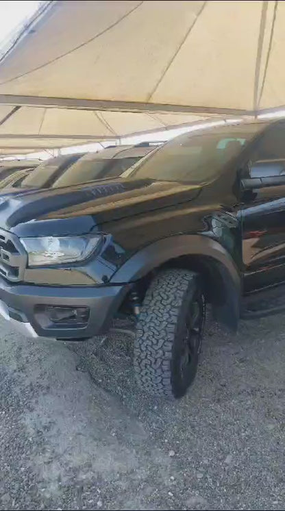 HOOD AIR INTAKE SUITABLE FOR FORD RANGER T6 T7 T8 2015-2022 WILDTRACK LOOK BLACK