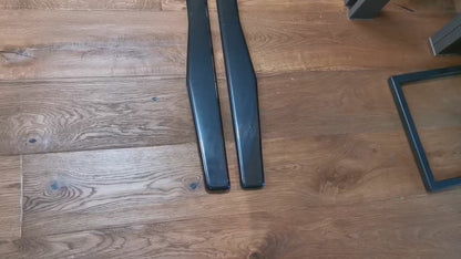 SOTTO MINIGONNE ADATTE PER AUDI A6 4G C7 LOOK NERO LUCIDO DESIGN SPORTIVO