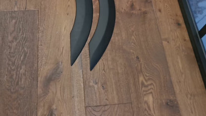 WIDENED MUDGUARDS SUITABLE FOR MERCEDES SPRINTER W907 2019+ MATT BLACK LOOK