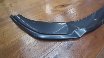 SPLITTER ADATTO PER AUDI A6 C8 2018+ S6 NERO LUCIDO 2 PEZZI