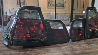 FANALI POSTERIORI ADATTI PER BMW SERIE 3 E46 LOOK NERI DESIGN SPORTIVO
