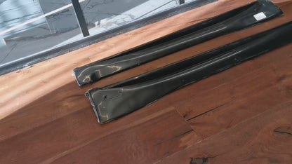 ⏩SMART FORTWO 453 COPPIA SOTTO PORTA LATERALI SPORTIVI MINIGONNE ABS / PLASTIC