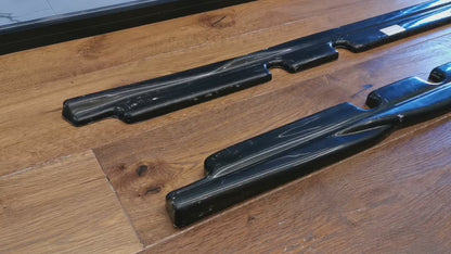 UNDER SKIRTS SUITABLE FOR SEAT LEON MK3 MK4 2012-2020+ GLOSS BLACK