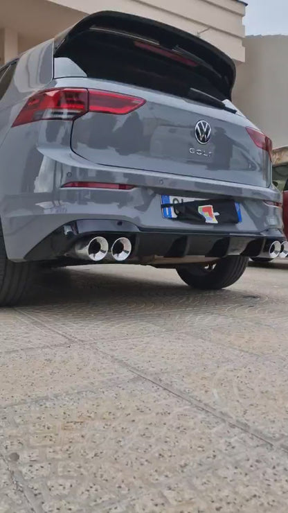 SPOILER TETTO ADATTO PER VW GOLF 8 LOOK R NERO LUCIDO DESIGN SPORTIVO