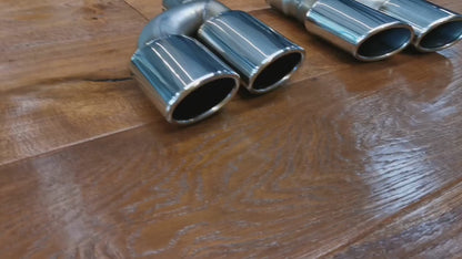 TERMINALI PER MERCEDES W204 W211 W203 R171 W219 W221 W463 LOOK 63 INOX CROMATI