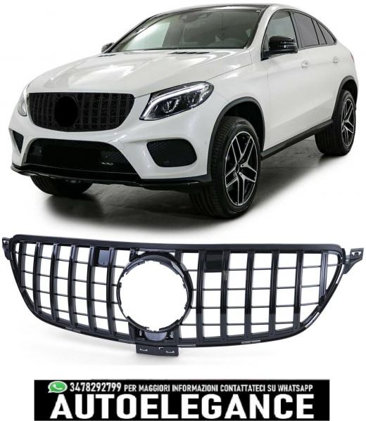 Griglia sportiva anteriore nera lucida per Mercedes GLE Coup? C292 da 15
