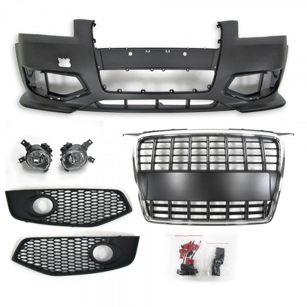 💎PARAURTI ANTERIORE ADATTO PER AUDI A3 8P 03-08 NERO CROMO💎