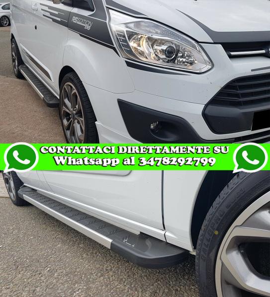 FORD TRANSIT CUSTOM 2012+ PASSO CORTO PEDANE LATERALI SOTTO PORTA LOOK SPORTIVO