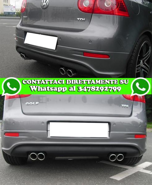 VW GOLF 5 V 2003-2008 DIFFUSORE POSTERIORE SOTTO PARAURTI & CATARINFRAGENTI GTI