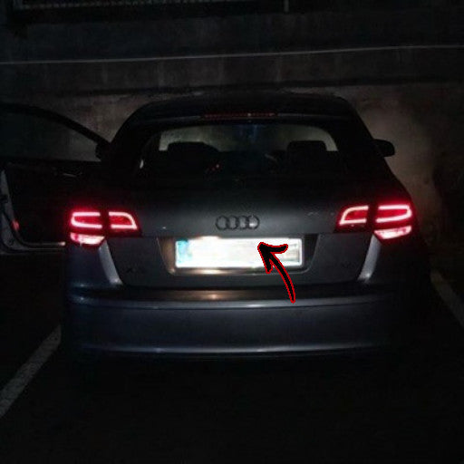 ⭐LED License Plate Light Suitable For Audi A3 Type E Controlled⭐