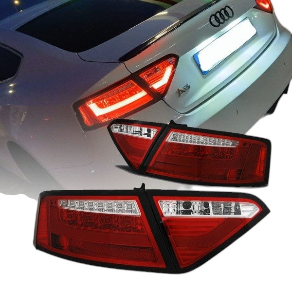 💫ART.3332 Fari Posteriori Audi A5 2-4P 07-09 Led Red Cardna💫