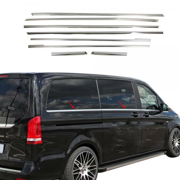 PROFILI CROMATI PER FINISTRINI 8 PEZZI MERCEDES VITO W447