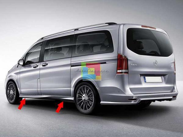 💥MERCEDES VITO W447 2014+ MINIGONNE LATERALI SOTTO PORTA LOOK TUNING💥