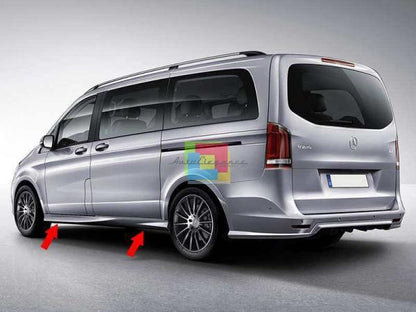 💥MERCEDES VITO W447 2014+ MINIGONNE LATERALI SOTTO PORTA LOOK TUNING💥