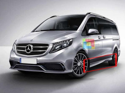 💥MERCEDES VITO W447 2014+ MINIGONNE LATERALI SOTTO PORTA LOOK TUNING💥