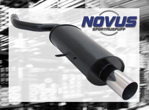 Scarico sportivo NOVUS gruppo N ESD 1x 90mm RL design per MINI COOPER ONE R50 R53