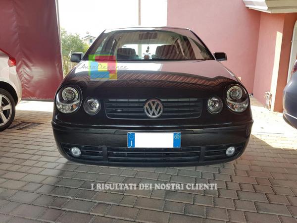 💫ART.6450 FARI OCCHI D'ANGELO NERI per VW POLO 9N 2001-2005💫