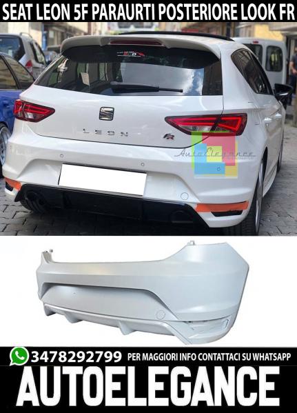SEAT LEON 5F 2012-2018 PARAURTI POSTERIORE DESIGN FR ABS