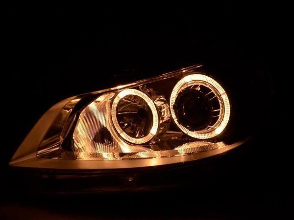 💫ART.6094 FARI ANTERIORI OCCHIO D'ANGELO CROMATI per RENAULT CLIO 3 05-09 💫